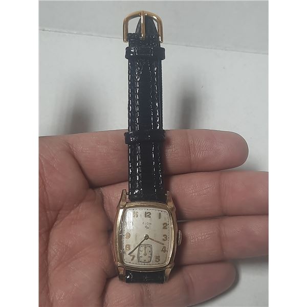 VINTAGE ELGIN ART-DECO, MAN WIND, RUNS