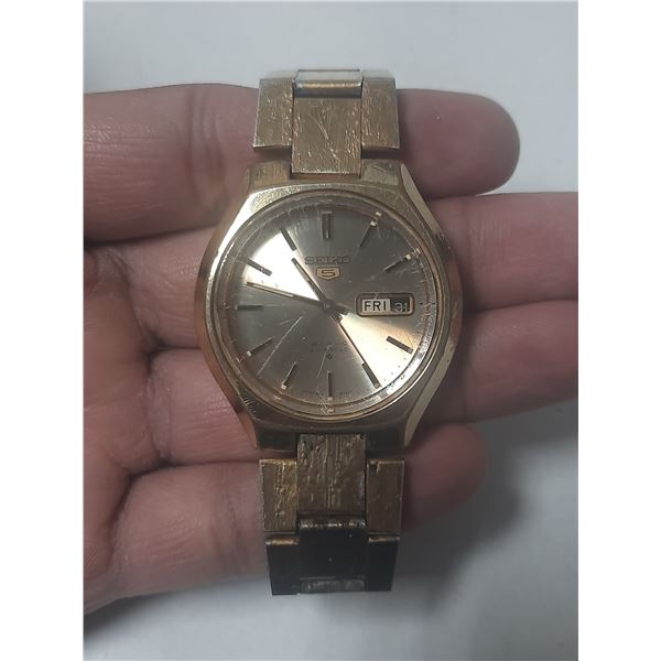VINTAGE SEIKO 6119-855B AUTO, DAY/DATE @ 3, RUNS