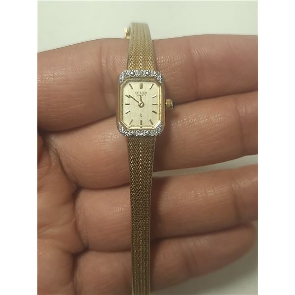 VINTAGE LADIES CITIZEN QTZ WATCH, NEW BATT, RUNS