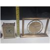 Image 3 : 6 QTZ DESK AND CARRIAGE CLOCKS, COUPLE WORKING, REST PARTS/REPAIR