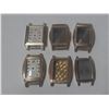 Image 1 : 6 VINTAGE ART-DECO GOLD PLATED WATCH CASES