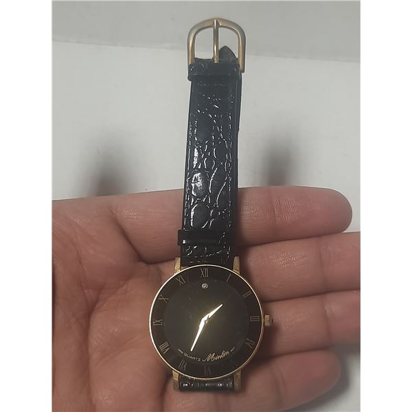 VINTAGE MINTON QTZ WATCH, NEW BATT, RUNS