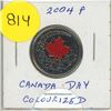Image 1 : 2004P- Canada Day - Colourised 25 cents coin