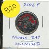 Image 1 : 2006P- Canada Day - Colourised 25 cents coin