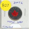Image 1 : 2007- Oh! Canada Maple leaf - Colourised 25 cents coin