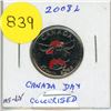 Image 1 : 2008L-Canada Day Moose - Colourised 25 cents coin