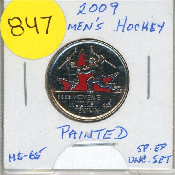 2009- Women's ice Hockey, Painted
