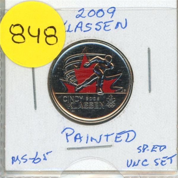 2009- Ciny Klassen, Speed Skating, Painted