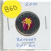 Image 1 : 2010- Birthday Gift Box, 25 cents coin