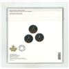 Image 2 : 2020- Connecting Canada 25 cent - Three coin set