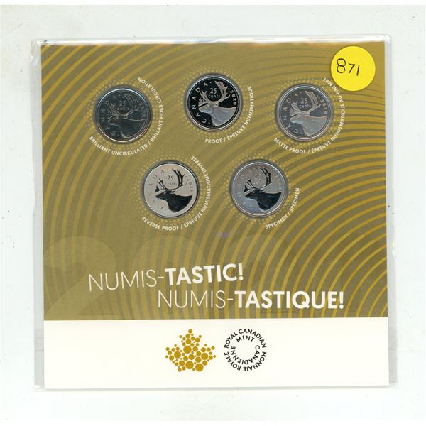 2020L- Numis-tastic! Seven coin set - BU, Proof, Matte Proof, Reverse Proof and Specimen