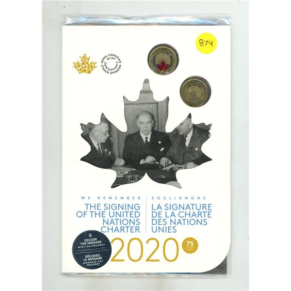 2020L- The Signing of the United Nations Charter - Seven coin set