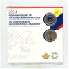 Image 1 : 2024-100th Anniversart of The Royal Canadian Air Force - Plain and Coloured Toonies