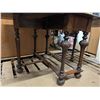 Image 2 : Vintage Wood Table w/ Pull Out Legs for Fold out Table Top (One End Is Damaged, But Still Holds) (20