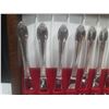 Image 2 : Roger’s silver-plated full set cutlery in a wooden case.