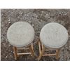 Image 2 : 2 wooden stools- 30"H