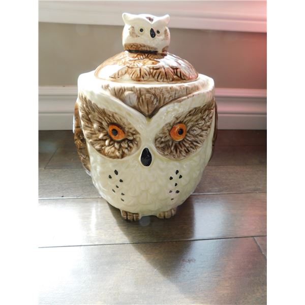 VINTAGE, ENESCO, OWL, AND BABY COOKIE JAR JAPAN