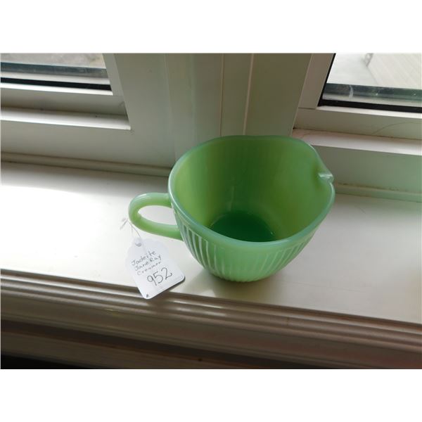 JADEITE JANE-RAY CREAMER BY FIREKING NO CHIPS