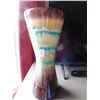 Image 2 : WEST GERMANY DRIP GLAZE 12” TALL HOURGLASS VASE