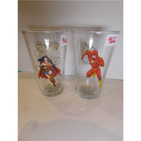 OFFICIAL DC JUSTICE LEAGUE CUPS, FLASH AND WONDER WOMAN