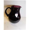 Image 1 : AMETHYST ART GLASS PITCHER 7 ¾ “TALL