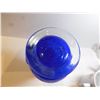 Image 6 : BLUE ART GLASS VASE 7 ½ “TALL