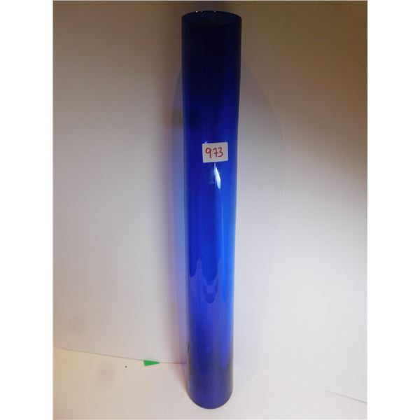 20” TALL COBALT BLUE VASE