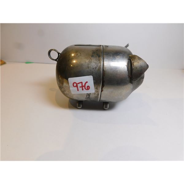 SILVERPLATE PIG COIN BANK