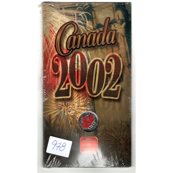 CANADA 2002 COLOURED TWENTY-FIVE CENT SEALED