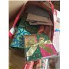 Image 5 : Collection of Christmas decorations and wrapping supplies, including a large, star-shaped tinsel lig