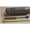 Image 2 : Antique brass fire extinguisher manufactured by the Pyrene Company.