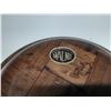 Image 8 : Vintage walnut wood salad bowl set with a metal wire stand, accompanying nutcrackers, and serving pi