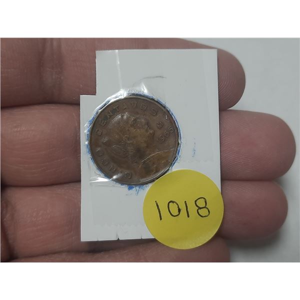 1966 Mexican 5 Centavos Coin.