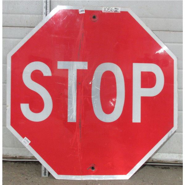 Lq. Stop Metal Highway Sign