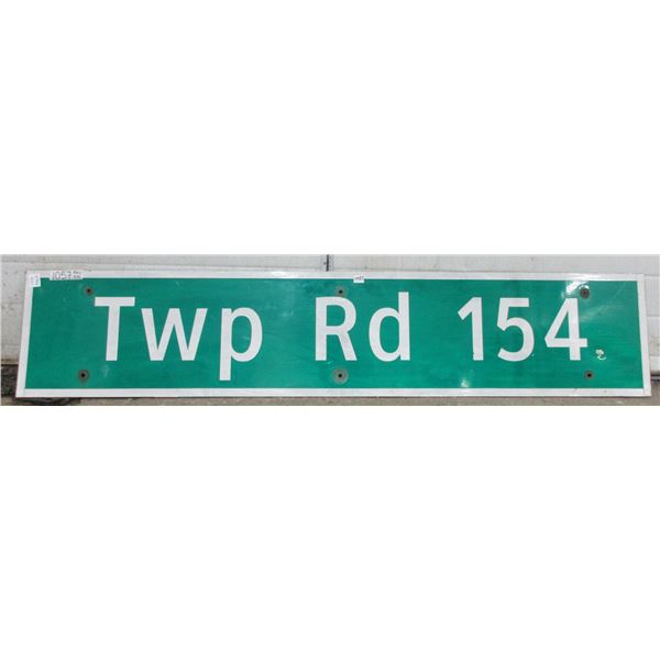 T.W.P. Rd 154 Metal Highway Sign