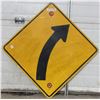 Image 2 : Small Curve Metal Highway Sign