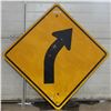 Image 1 : Lq. Curve Metal Highway Sign