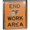 Image 2 : End of Work Area Metal Highway Signs