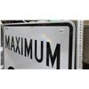 Image 2 : Lg. Maximum 80 Metal Highway Sign