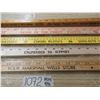 Image 4 : Collection of 5 Different Advertising Yard Sticks