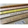 Image 5 : Collection of 5 Different Advertising Yard Sticks