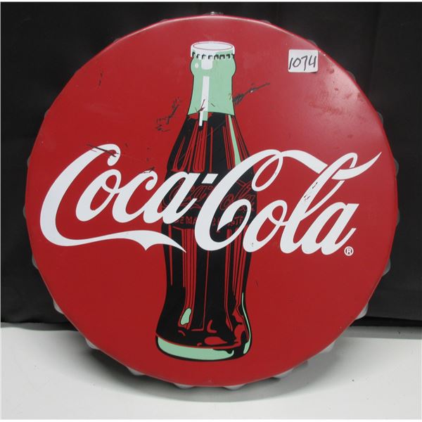 Coca Cola Bottle Cap Sign