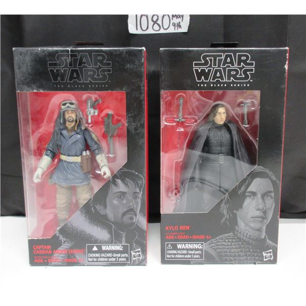 2 Different Star Wars Figures Kylo Ren & Captain Cassian Andor