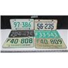 Image 2 : 6 Different 1960's & 1970's Saskatchewan License Plates