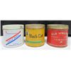 Image 1 : 3 Different Round Tabacco Tins