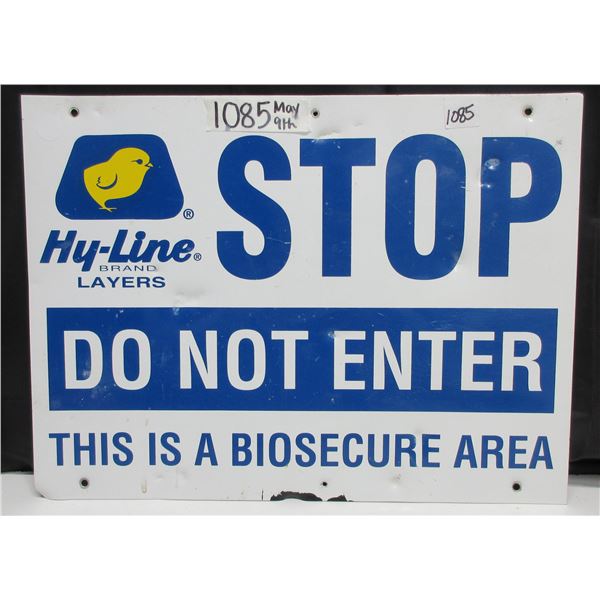 Hyline Layers Metal Do Not Enter Sign