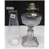 Image 3 : #1 Turning Purple Coal Oil Lamp with Chimney