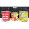 Image 1 : 3 Different Lardpails with lids