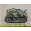 Image 2 : Vintage tin wind up tank with camouflage- 6"L