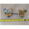 Image 2 : Vintage tin fighting rosters- wind up- 6"L